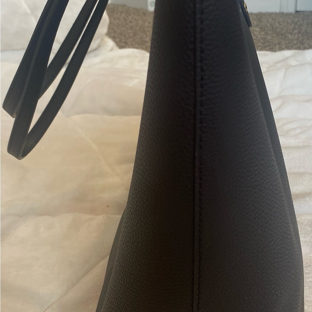 Coach Black Pebbled Leather Tote Bag #2 - Picture 4 of 9